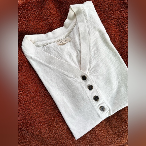 Madewell Relaxed Henley Tee in Lighthouse - L - Picture 1 of 5